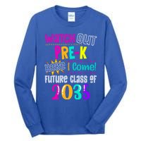 Watch Out PreK Here I Come Future Class Of 2035 Gift Tall Long Sleeve T-Shirt