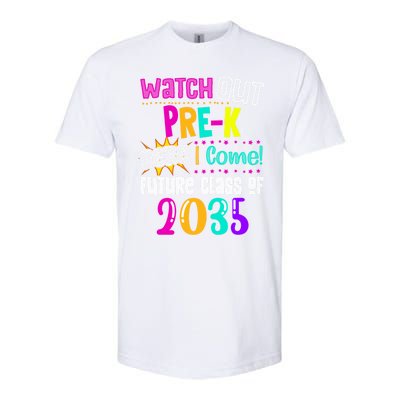 Watch Out PreK Here I Come Future Class Of 2035 Gift Softstyle CVC T-Shirt