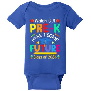 Watch Out PreK Here I Come Future Class Of 2036 Gift Baby Bodysuit