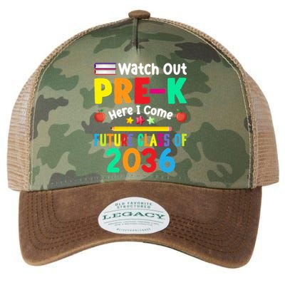 Watch Out PreK Here I Come Future Class Of 2036 Students Gift Legacy Tie Dye Trucker Hat