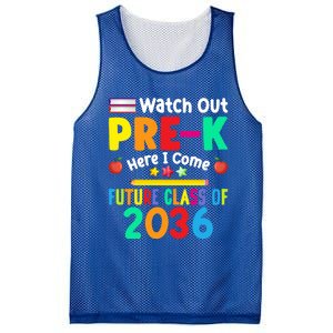 Watch Out PreK Here I Come Future Class Of 2036 Students Gift Mesh Reversible Basketball Jersey Tank