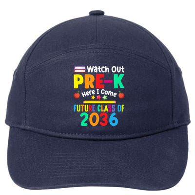 Watch Out PreK Here I Come Future Class Of 2036 Students Gift 7-Panel Snapback Hat