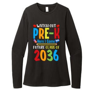 Watch Out PreK Here I Come Future Class Of 2036 Students Gift Womens CVC Long Sleeve Shirt