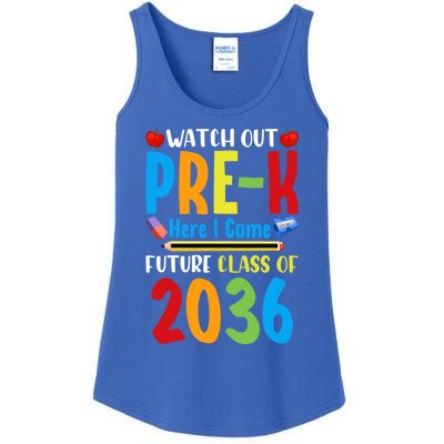 Watch Out PreK Here I Come Future Class Of 2036 Students Gift Ladies Essential Tank