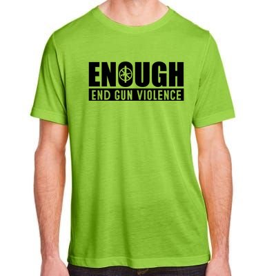 Wear Orange Peace Sign Enough End Gun Violence Adult ChromaSoft Performance T-Shirt