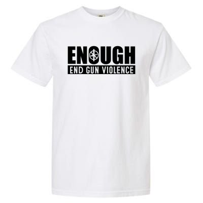 Wear Orange Peace Sign Enough End Gun Violence Garment-Dyed Heavyweight T-Shirt