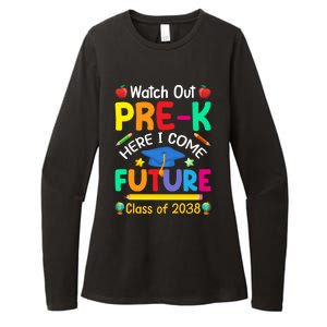 Watch Out PreK Here I Come Future Class Of 2038 Gift Womens CVC Long Sleeve Shirt