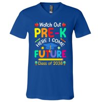 Watch Out PreK Here I Come Future Class Of 2038 Gift V-Neck T-Shirt