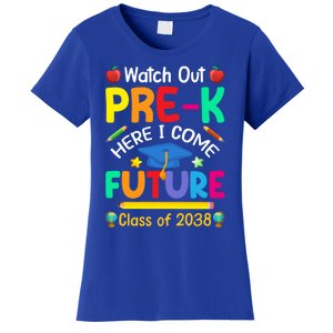 Watch Out PreK Here I Come Future Class Of 2038 Gift Women's T-Shirt