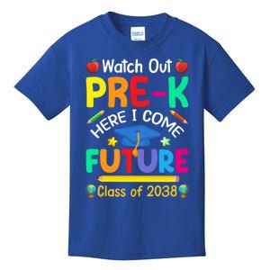 Watch Out PreK Here I Come Future Class Of 2038 Gift Kids T-Shirt