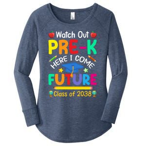 Watch Out PreK Here I Come Future Class Of 2038 Gift Women's Perfect Tri Tunic Long Sleeve Shirt