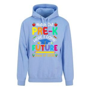 Watch Out PreK Here I Come Future Class Of 2038 Gift Unisex Surf Hoodie