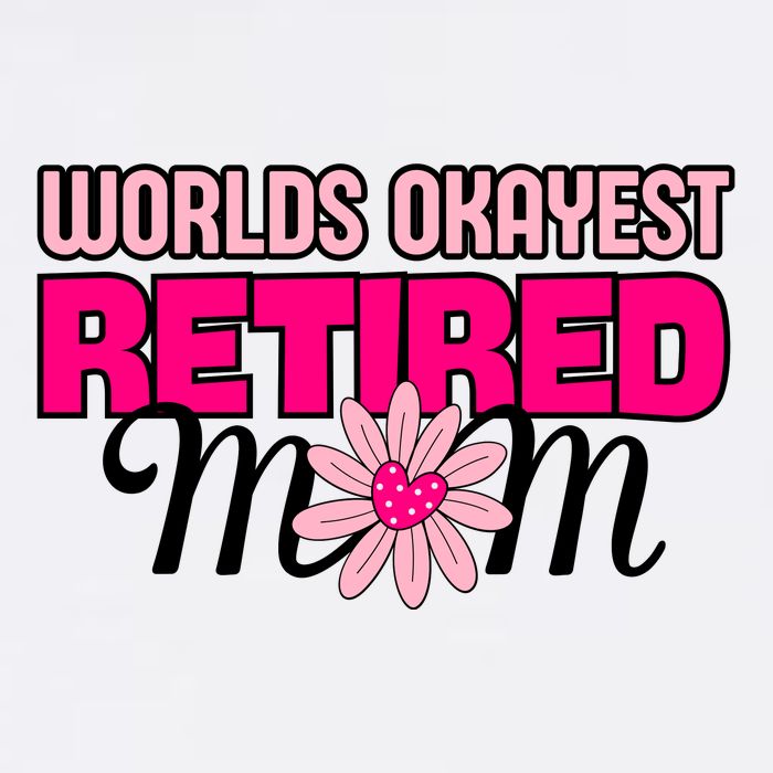 WorldS Okayest Retired Mom Wool Snapback Cap