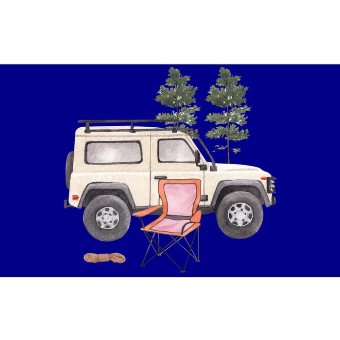 Watercolor Off Road Camping Crew Road Trip Gift Bumper Sticker