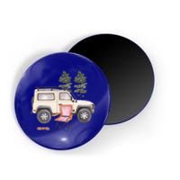 Watercolor Off Road Camping Crew Road Trip Gift Magnet