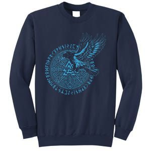 Walhalla Odins Runes Valknut Wotans Knot Viking Sweatshirt