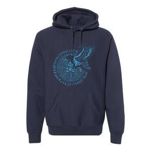 Walhalla Odins Runes Valknut Wotans Knot Viking Premium Hoodie