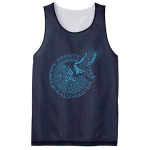 Walhalla Odins Runes Valknut Wotans Knot Viking Mesh Reversible Basketball Jersey Tank