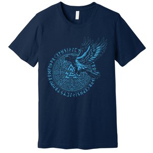 Walhalla Odins Runes Valknut Wotans Knot Viking Premium T-Shirt