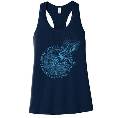 Walhalla Odins Runes Valknut Wotans Knot Viking Women's Racerback Tank