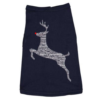 Wordy Reindeer Christmas Doggie Tank