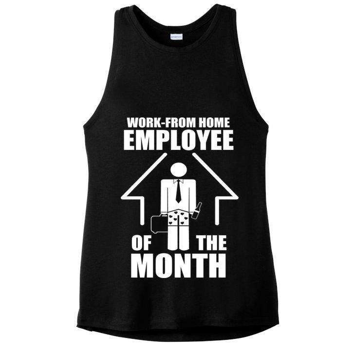 Work From Home Employee Of The Month Ladies PosiCharge Tri-Blend Wicking Tank