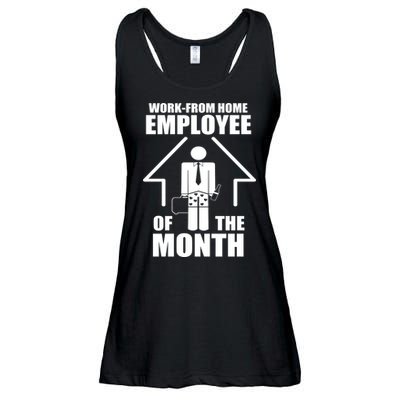 Work From Home Employee Of The Month Ladies Essential Flowy Tank