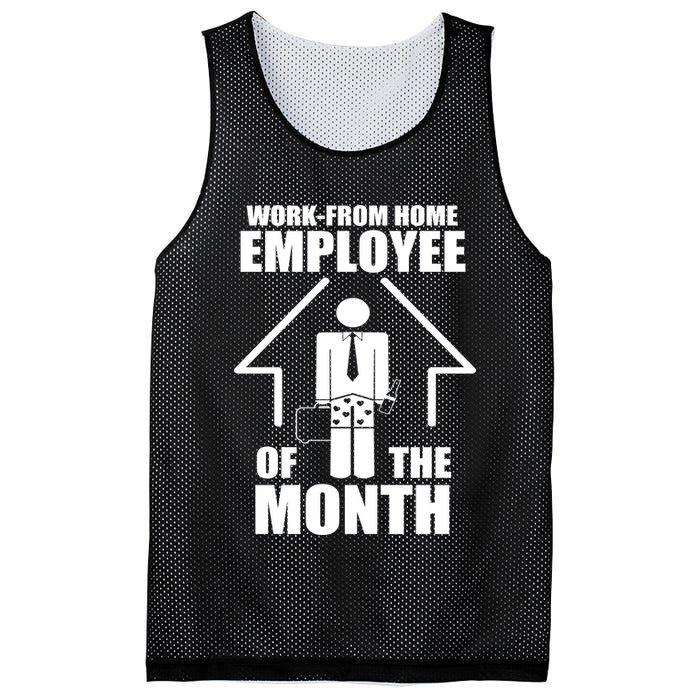 Work From Home Employee Of The Month Mesh Reversible Basketball Jersey Tank