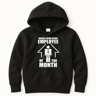 Work From Home Employee Of The Month Kids Hoodie