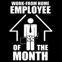 Work From Home Employee Of The Month Short Acrylic Beanie