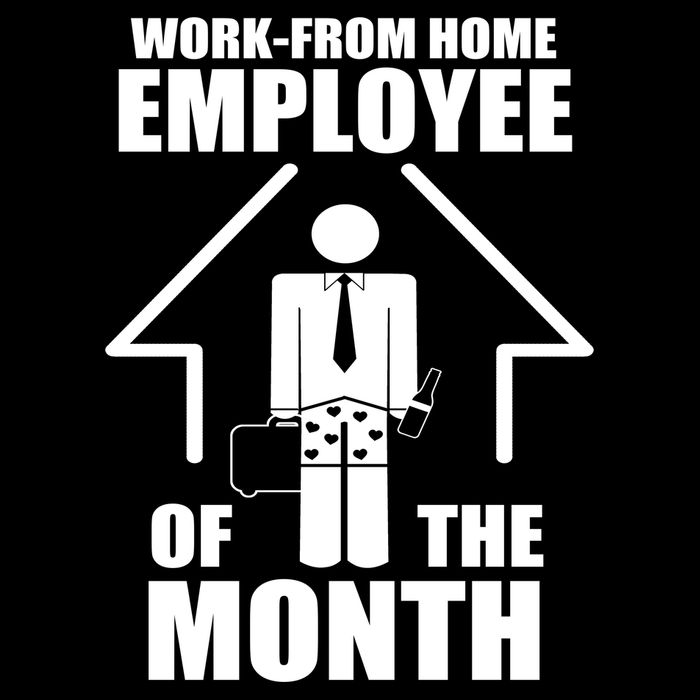Work From Home Employee Of The Month Short Acrylic Beanie