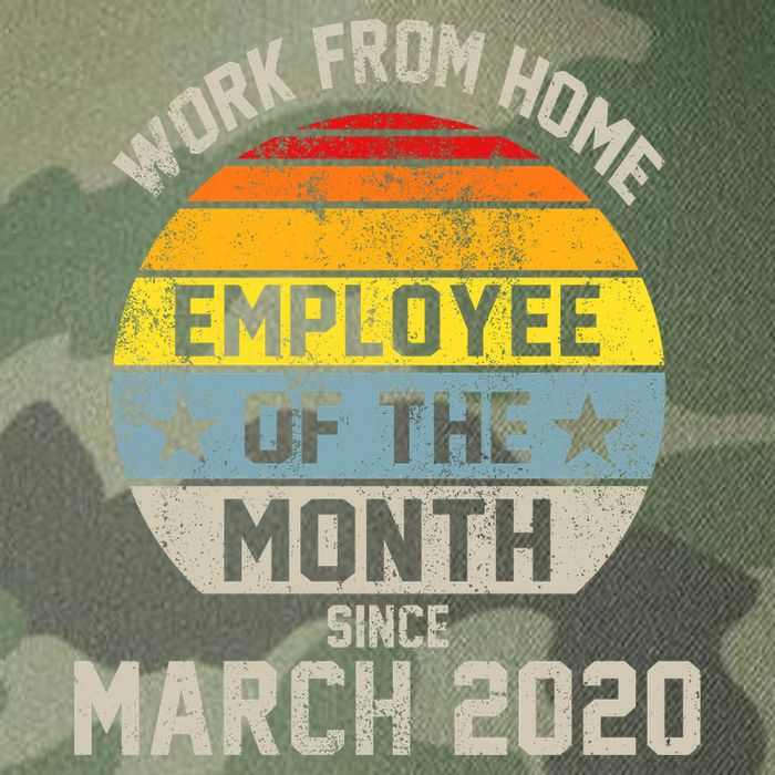 Work From Home Employee Of The Month Funny Pandemic Legacy Tie Dye Trucker Hat