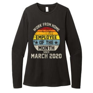 Work From Home Employee Of The Month Funny Pandemic Womens CVC Long Sleeve Shirt