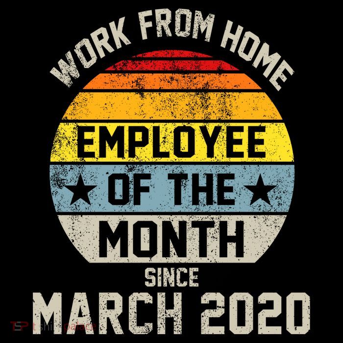 Work From Home Employee Of The Month Funny Pandemic Flatbill Hat