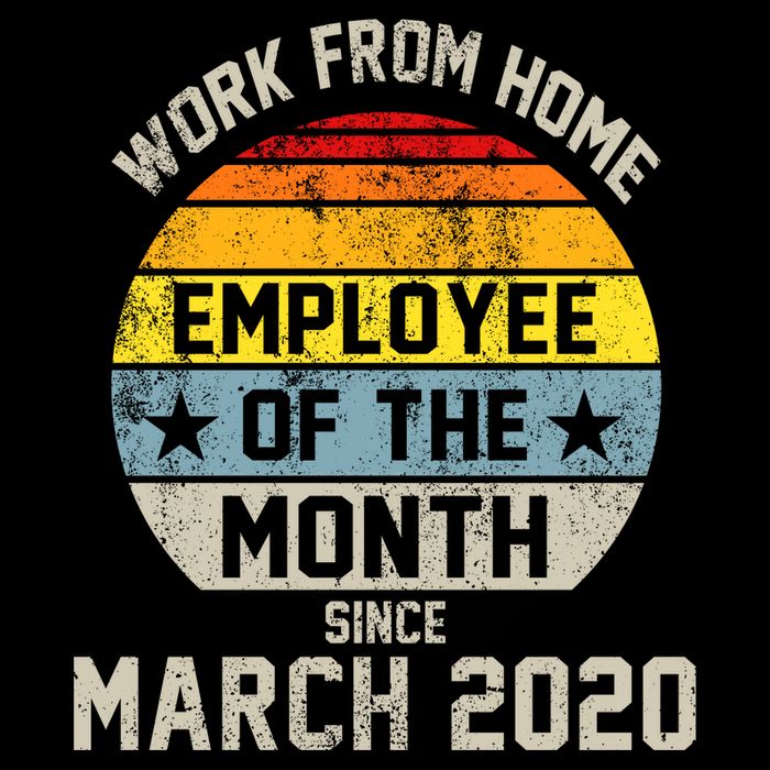 Work From Home Employee Of The Month Funny Pandemic 16 in Basic Backpack