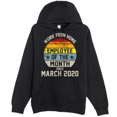 Work From Home Employee Of The Month Funny Pandemic Premium Pullover Hoodie