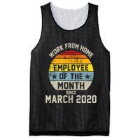 Work From Home Employee Of The Month Funny Pandemic Mesh Reversible Basketball Jersey Tank