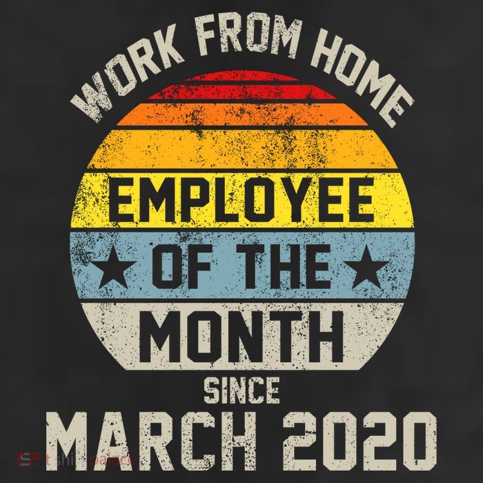 Work From Home Employee Of The Month Funny Pandemic 25L Jumbo Tote