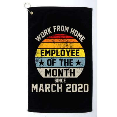 Work From Home Employee Of The Month Funny Pandemic Golf Towel