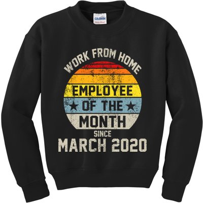 Work From Home Employee Of The Month Funny Pandemic Kids Sweatshirt