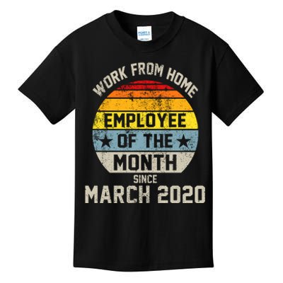 Work From Home Employee Of The Month Funny Pandemic Kids T-Shirt