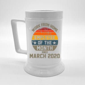 Work From Home Employee Of The Month Funny Pandemic Beer Stein