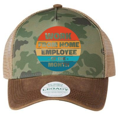 Work From Home Employee Of The Month Retro Legacy Tie Dye Trucker Hat