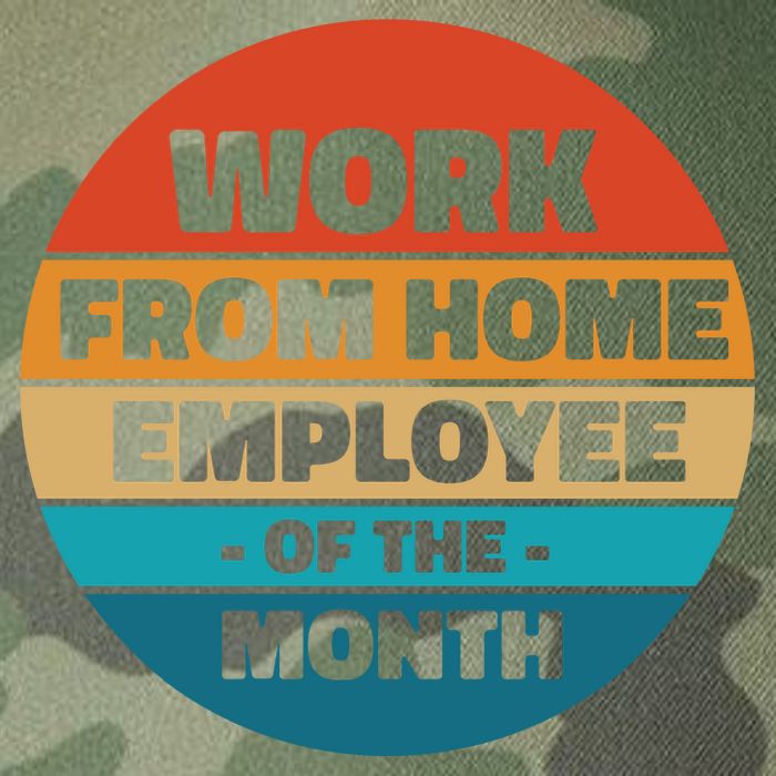 Work From Home Employee Of The Month Retro Legacy Tie Dye Trucker Hat