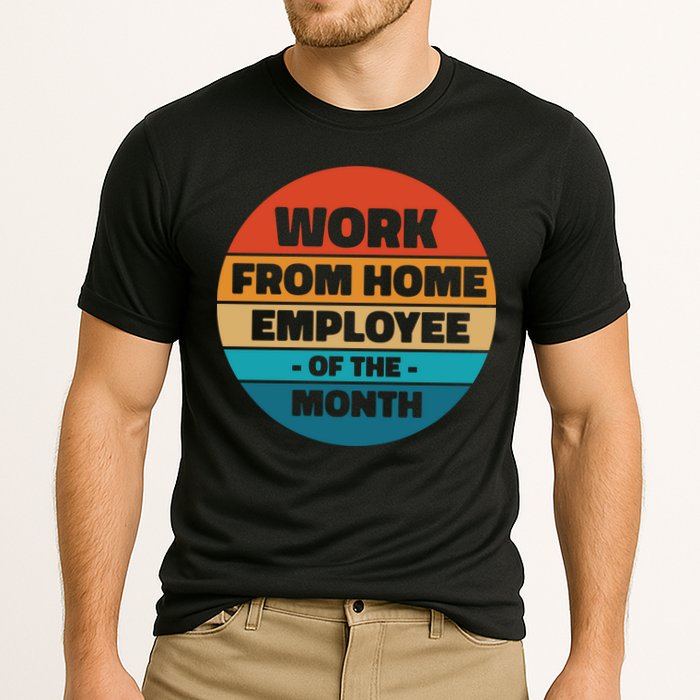 Work From Home Employee Of The Month Retro Performance Shirt