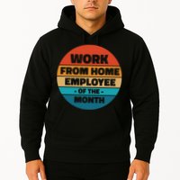 Work From Home Employee Of The Month Retro Hoodie