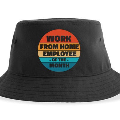 Work From Home Employee Of The Month Retro Sustainable Bucket Hat