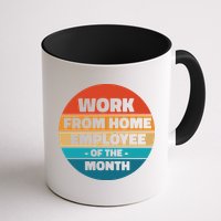 Work From Home Employee Of The Month Retro Mug