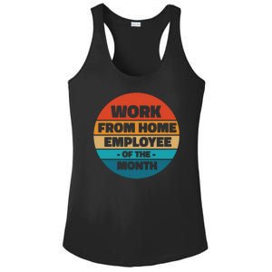 Work From Home Employee Of The Month Retro Ladies PosiCharge Competitor Racerback Tank