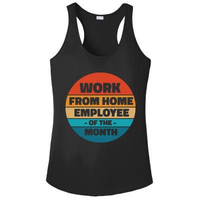 Work From Home Employee Of The Month Retro Ladies PosiCharge Competitor Racerback Tank